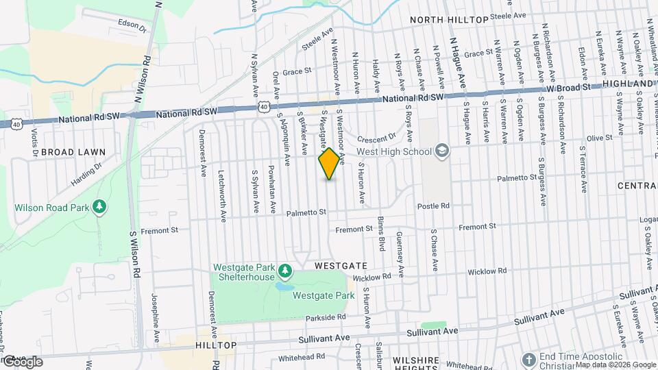 188 S Westgate Ave Map and Location Details