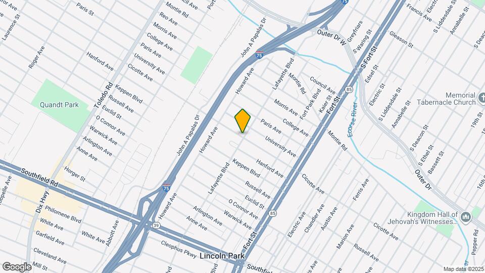 1524 Cicotte Ave Map and Location Details