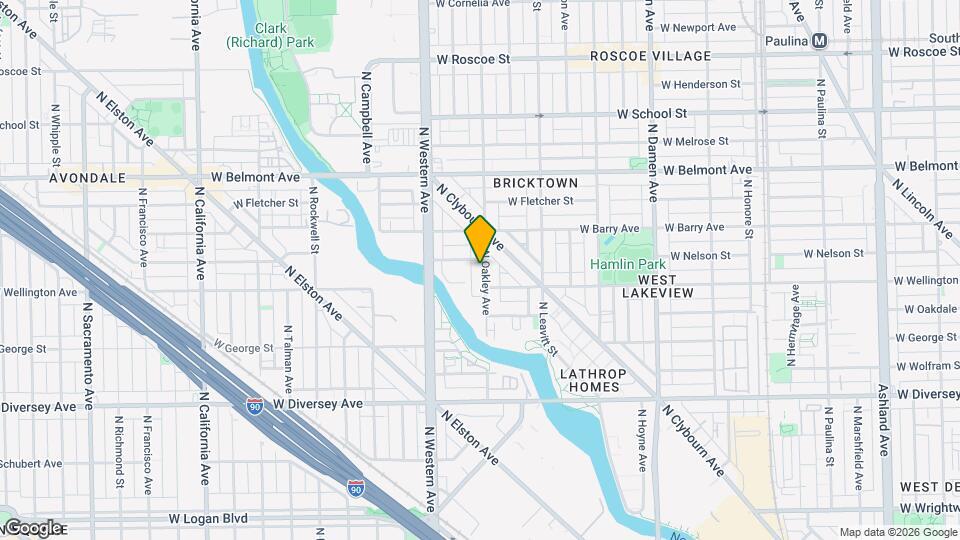 3016 N Oakley Ave, Unit J08P Map and Location Details