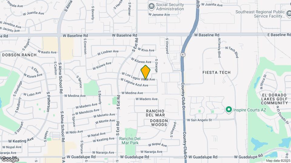 621 W Los Lagos Vista Ave Map and Location Details