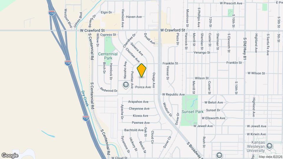 901 Choctaw Ave Map and Location Details