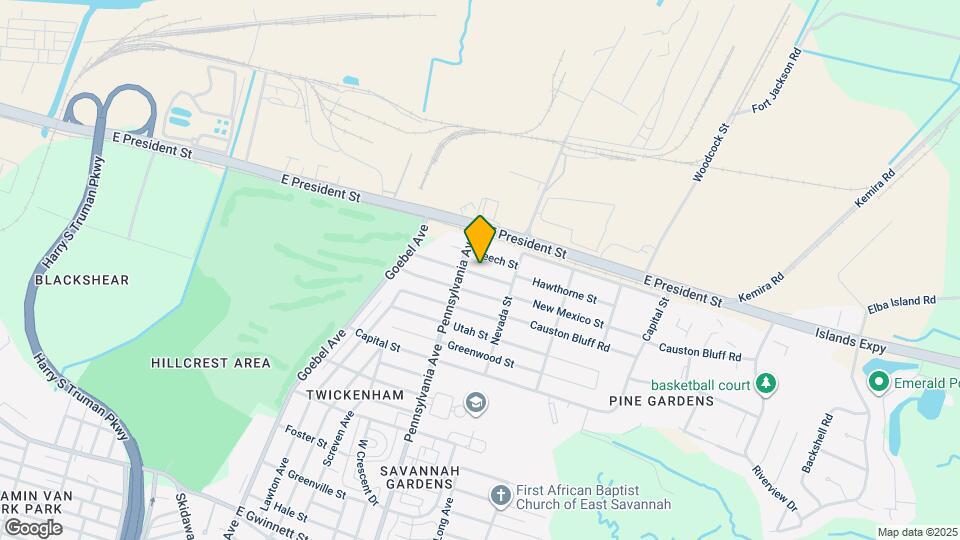 2016 Hawthorne St Mapa y Detalles de la Ubicación