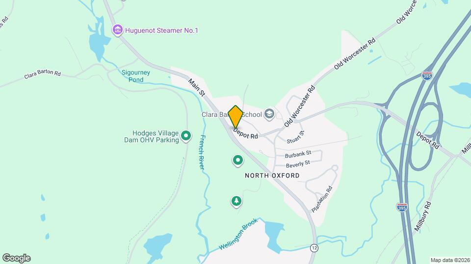 2 Depot Rd Map and Location Details