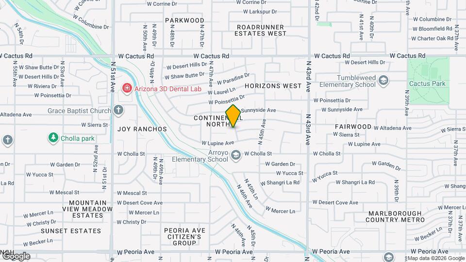 11448 N 46th Ave Map and Location Details