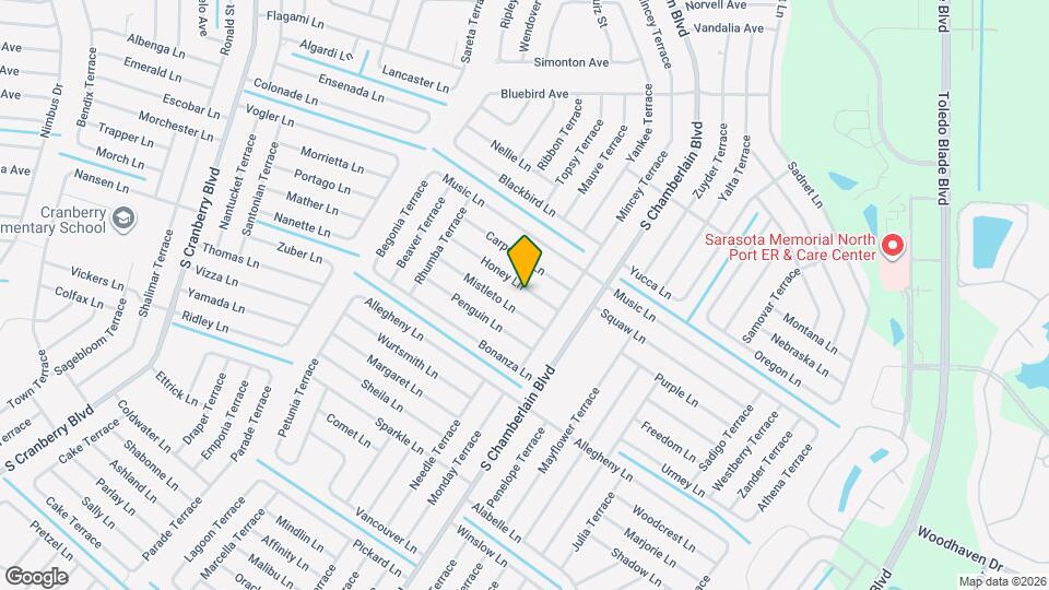 2205 Honey Ln Map and Location Details