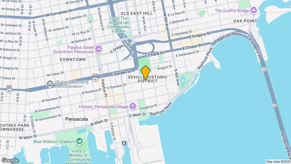 415 E Romana St, Unit #205 Mapa y Detalles de la Ubicación