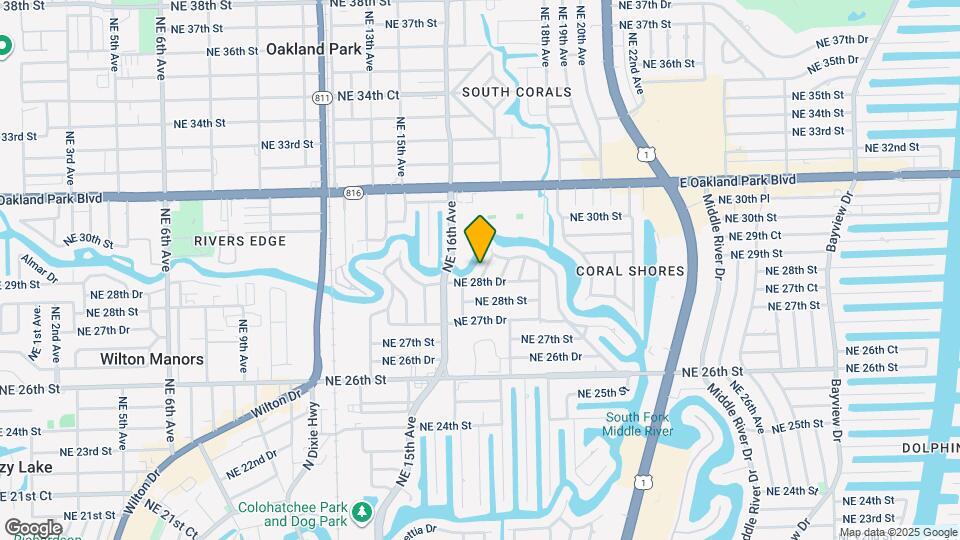 2837 NE 17th Ave Map and Location Details