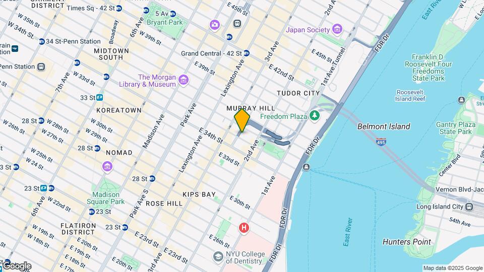 225 E 35th St Mapa y Detalles de la Ubicación