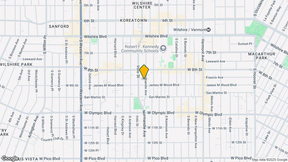 845 Normandie Ave, Unit 17 Map and Location Details