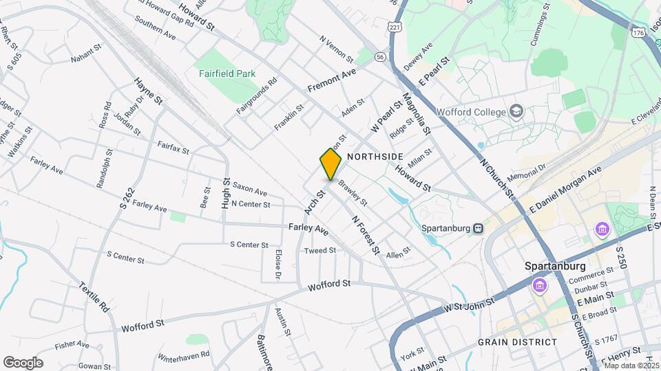 597 N Forest St Map and Location Details