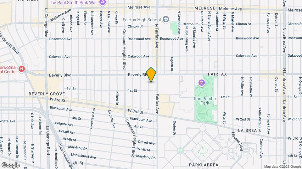 118 N Hayworth Ave Mapa y Detalles de la Ubicación