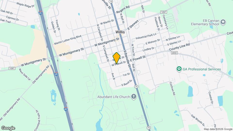 203 W Powell St Map and Location Details