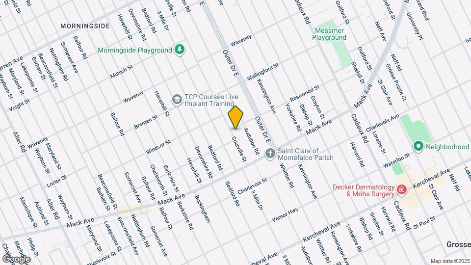 3626 Courville St Map and Location Details