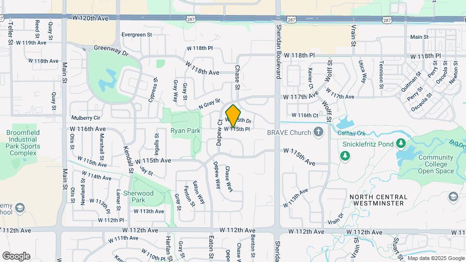 5536 W 115th Pl Map and Location Details