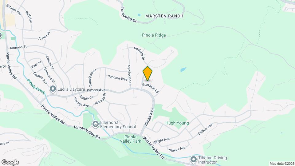 2827 Buckskin Rd Map and Location Details