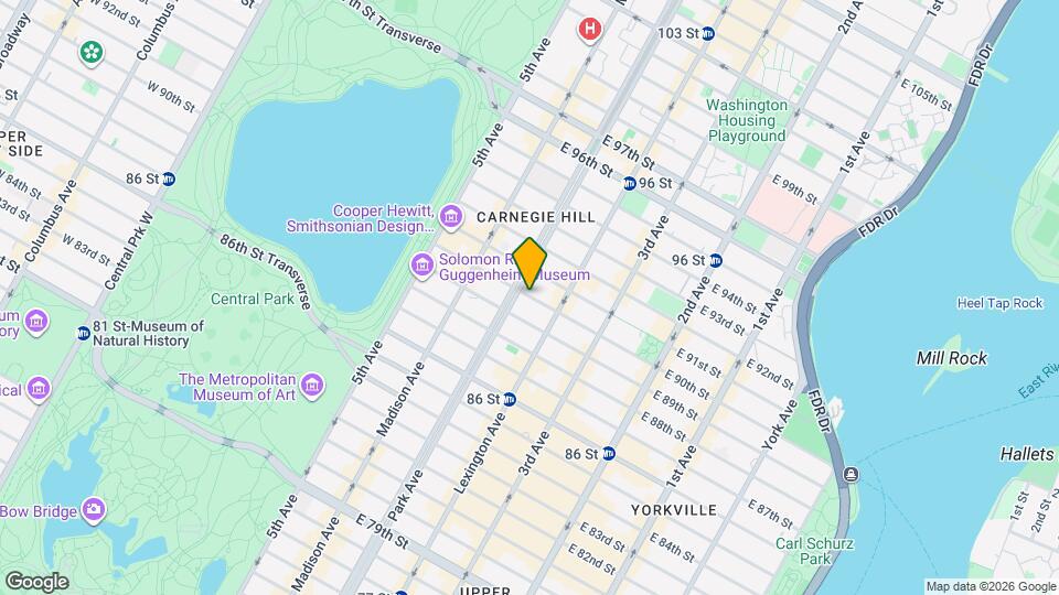 East 90th St Apartments Map and Location Details