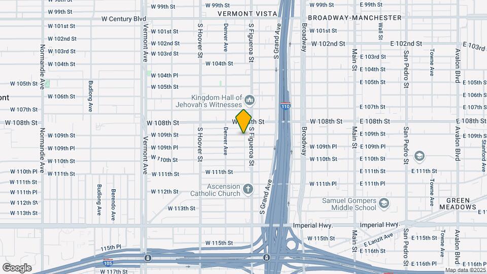 516 W 109th St Map and Location Details