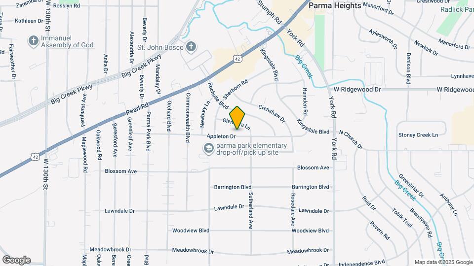 11616 Appleton Dr Map and Location Details