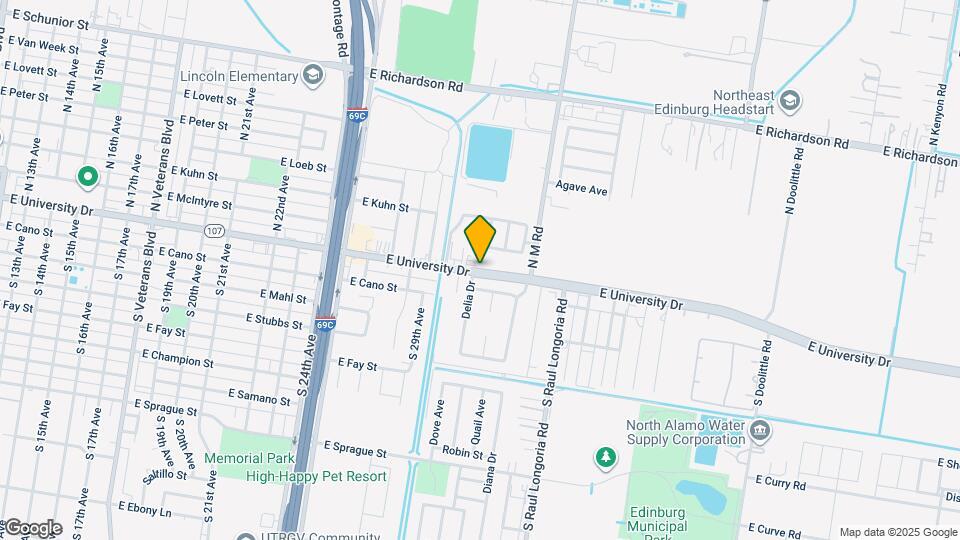 2111 E University Dr Map and Location Details