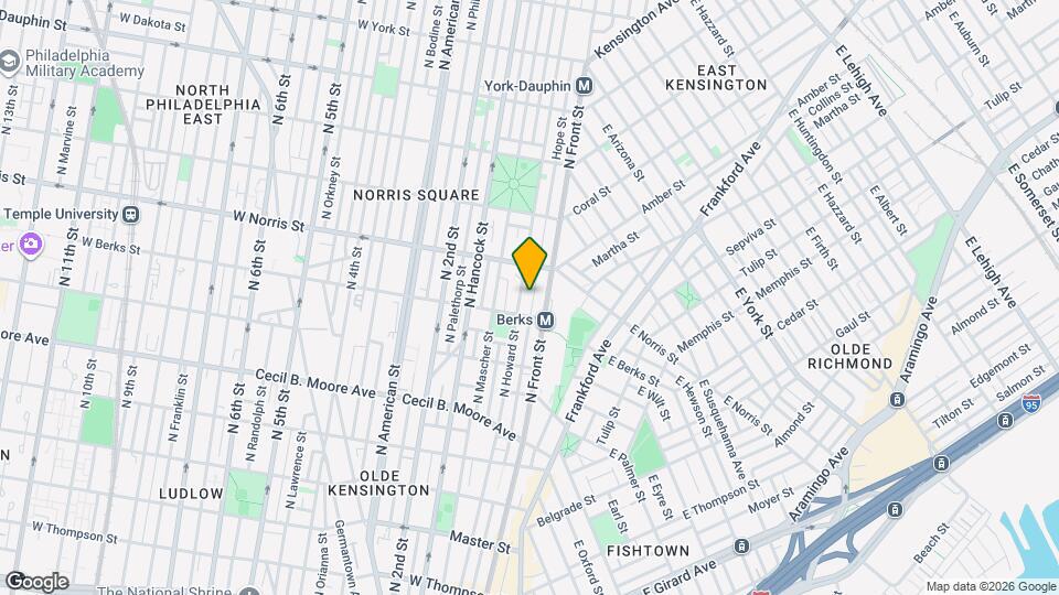 1926 Hope St Map and Location Details