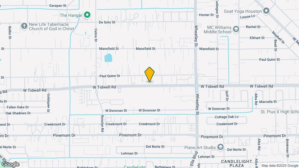 1598 W Tidwell Rd Map and Location Details
