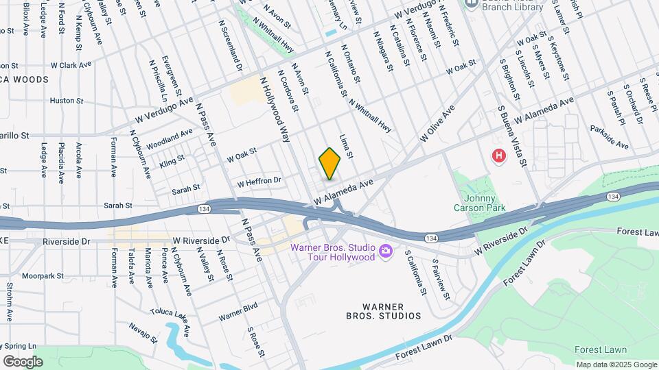210 N Cordova St Mapa y Detalles de la Ubicación