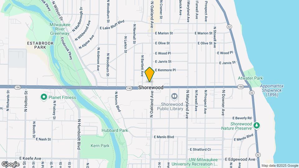 1720 E Capitol Dr Map and Location Details