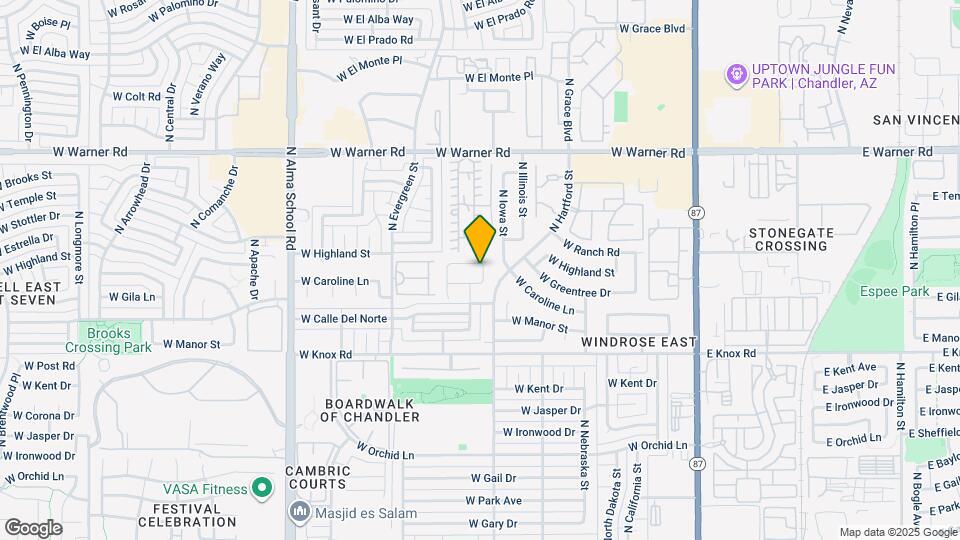 623 W Greentree Dr Map and Location Details