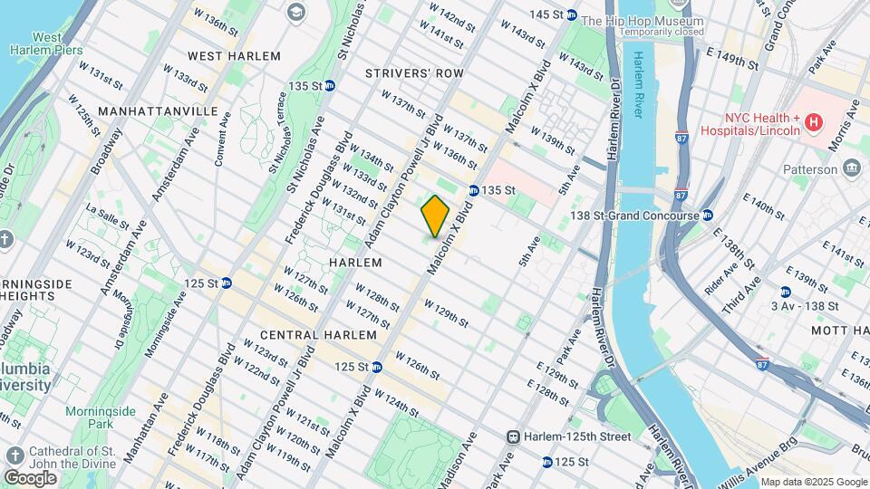 437-439 Lenox Ave Mapa y Detalles de la Ubicación
