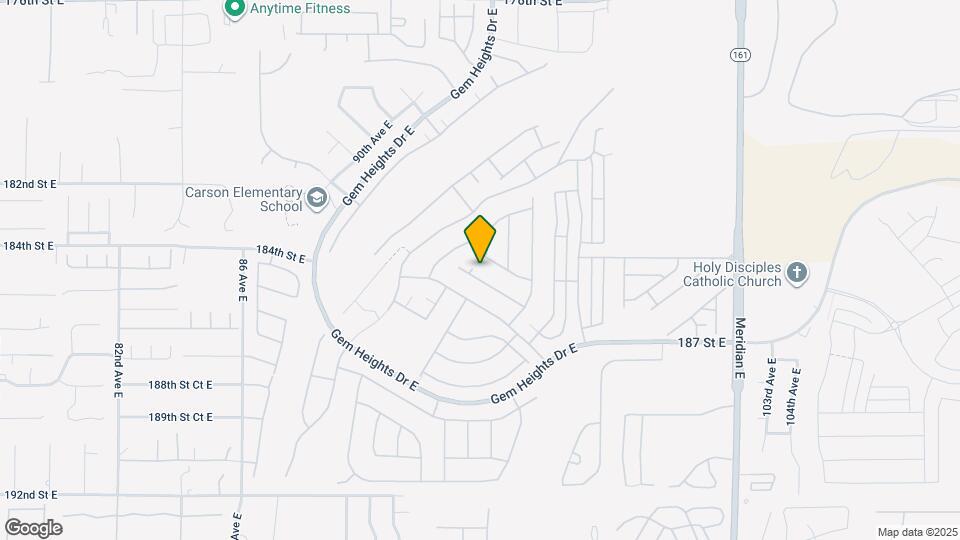9421 185th St Ct E Map and Location Details