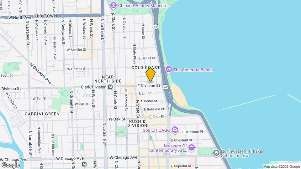 1201 N Astor St Map and Location Details