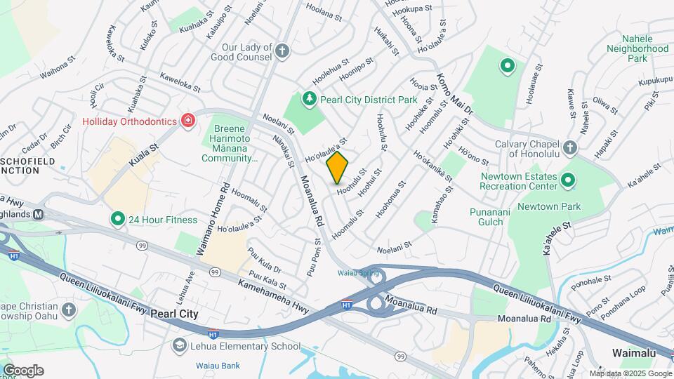 1314 Hoohulu St Map and Location Details