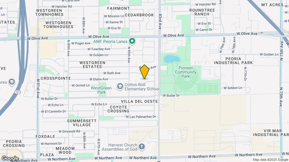 8342 W Orchid Ln Map and Location Details