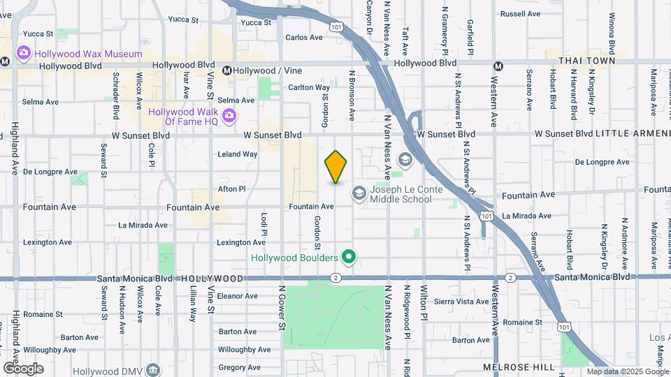 1330 Tamarind Ave Map and Location Details