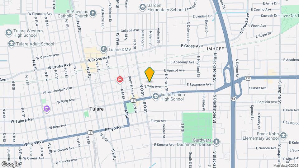 656 E King Ave Map and Location Details