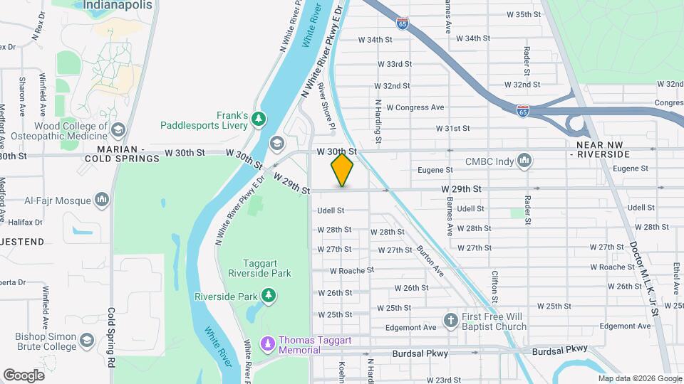 1457 W 29th St Map and Location Details