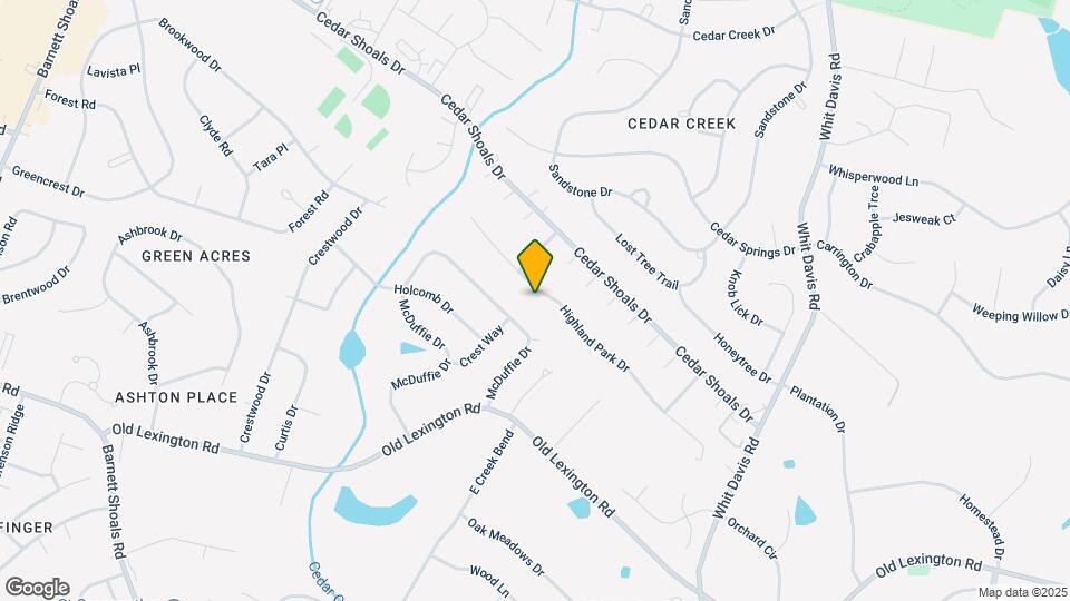 175 Highland Park Dr Mapa y Detalles de la Ubicación