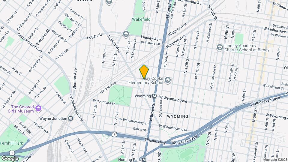 1500 W Loudon St Map and Location Details