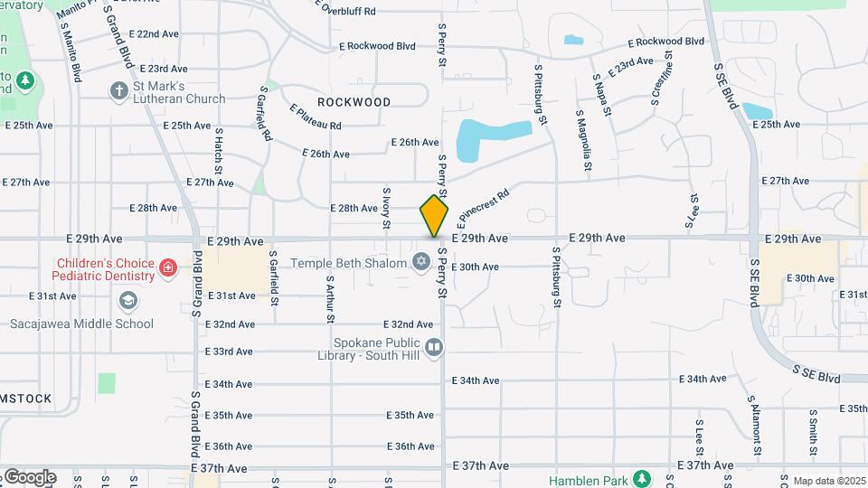 1332 E 29th Ave Map and Location Details