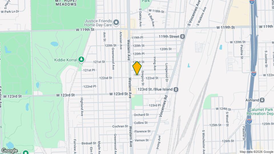 2336 W 122nd St Mapa y Detalles de la Ubicación