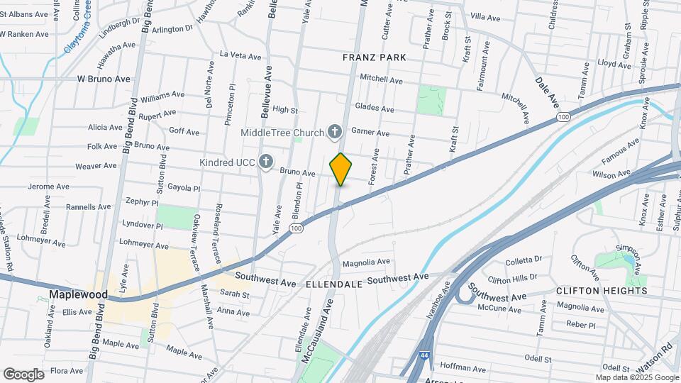 2222 McCausland Ave Map and Location Details