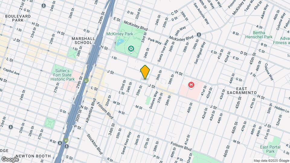3521 J Street Map and Location Details