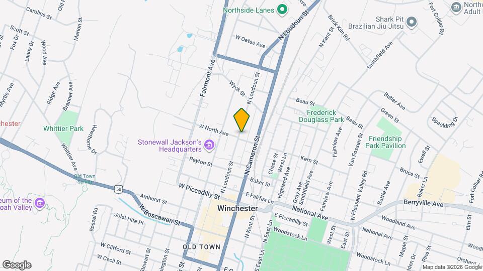 504 N Loudoun St Map and Location Details