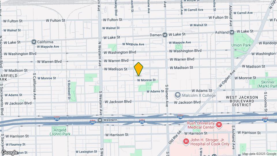 2142 W Monroe St Map and Location Details