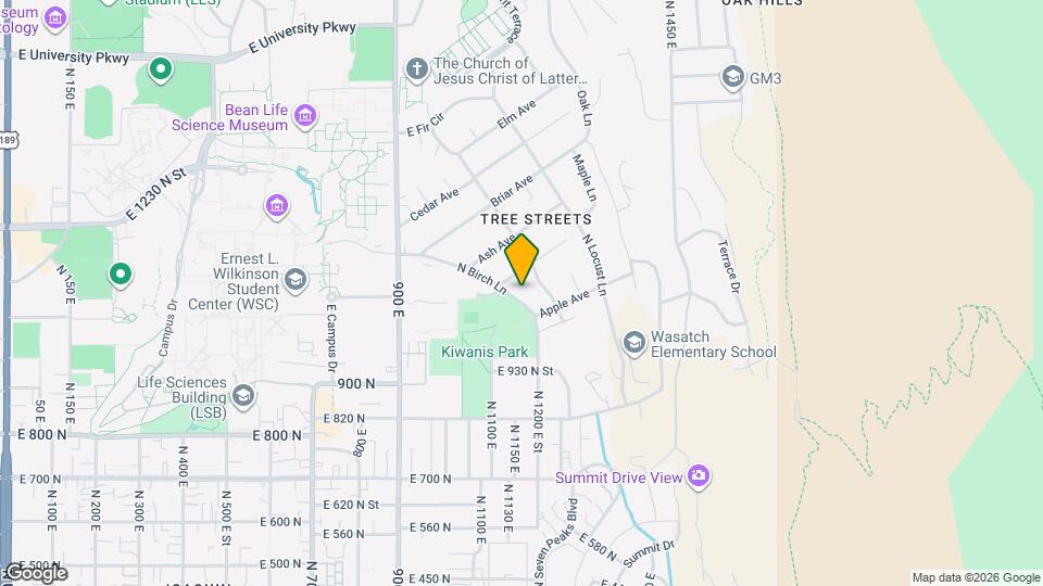 1124 N Birch Ln Map and Location Details