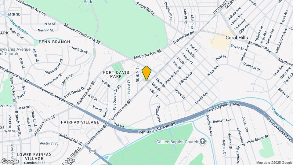 4246 Southern Ave SE Map and Location Details