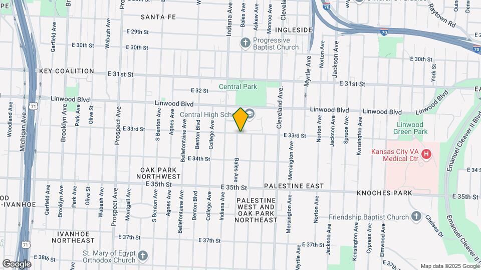 3301 Bales Ave Map and Location Details