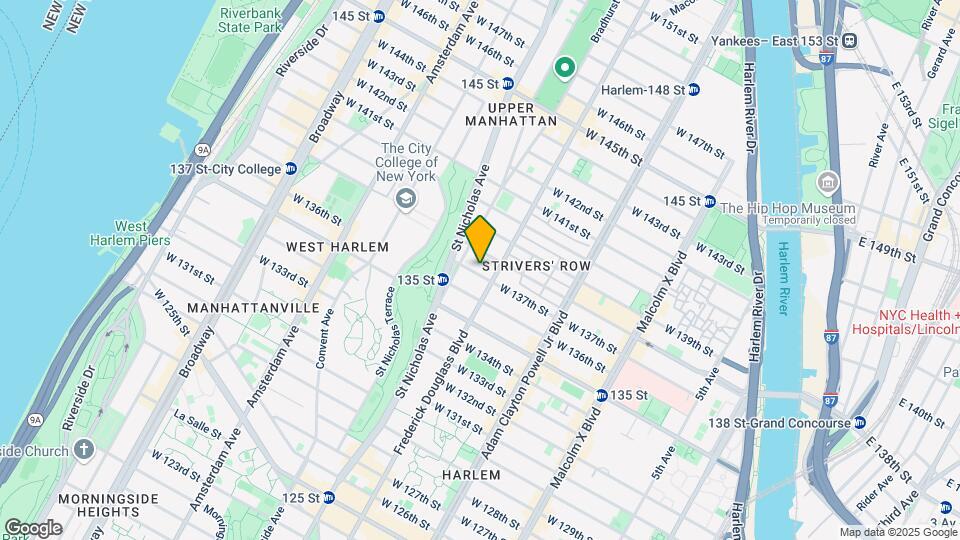 309 W 137th St Map and Location Details