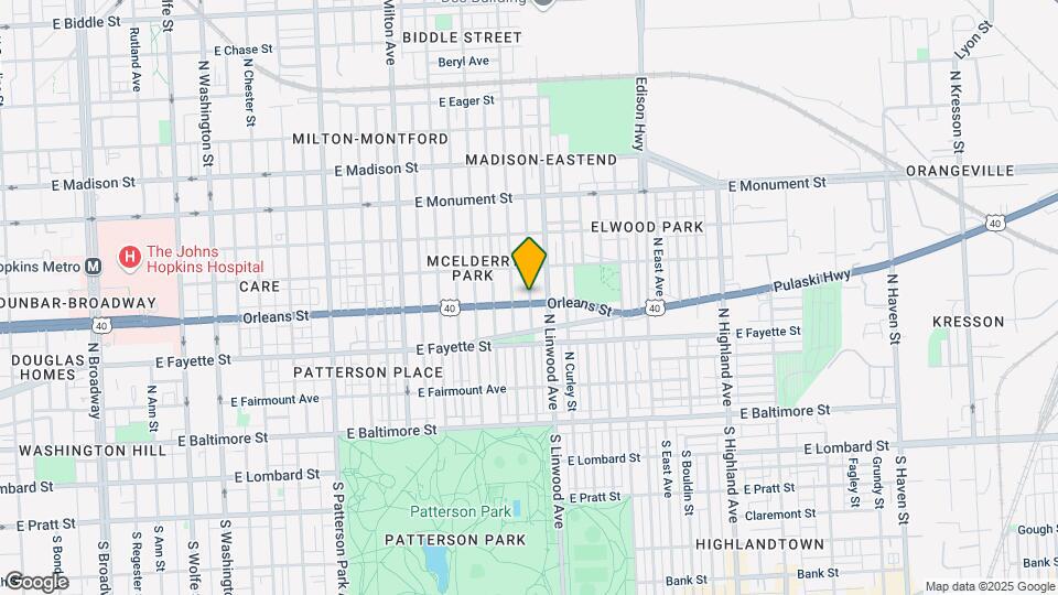 2808 Orleans St Map and Location Details