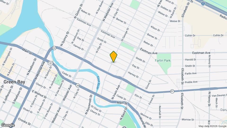 1209 Harvey St Map and Location Details